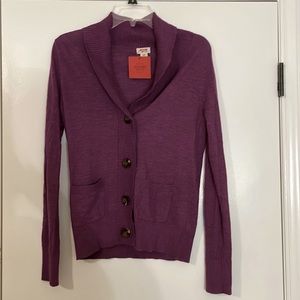 Cute Purple Cardigan with Buttons